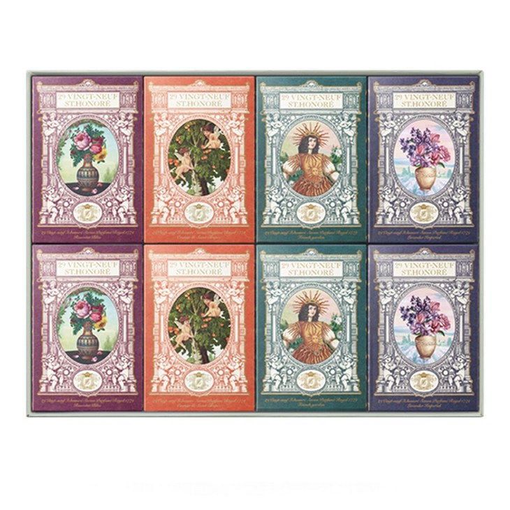 뱅네프생토노레 신제품 새로운향 사봉 파퓨메 로얄 1779 프랑스향 향수비누 시즌2 집들이선물 답례품 어버이날 스승의날 성년의날 선물, 135g, 8개입