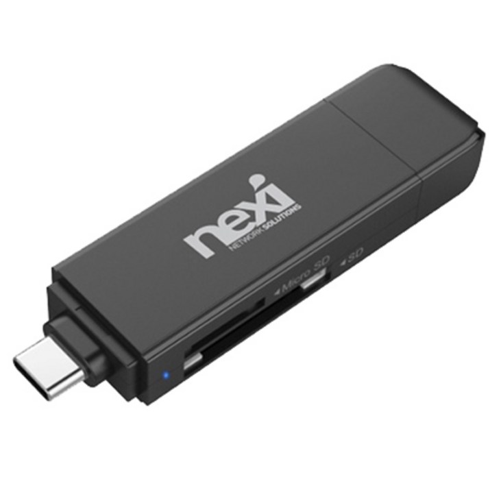 넥시 USB3.1/3.0 OTG 카드리더기 마이크로 SD 카드 NX-U3130CR NX610