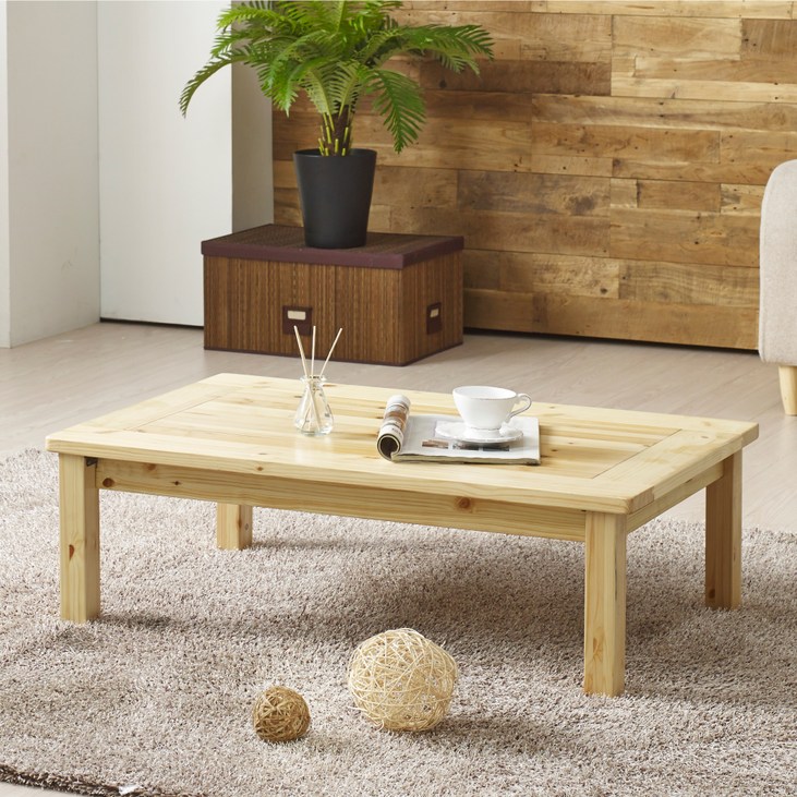 나무테이블 조은세상 편백나무 원목 테이블 1200 x 600 mm