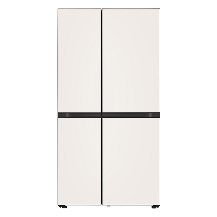 LG전자 디오스 오브제컬렉션 양문형 냉장고 글라스 832L 방문설치, 글라스 베이지, S834BB10