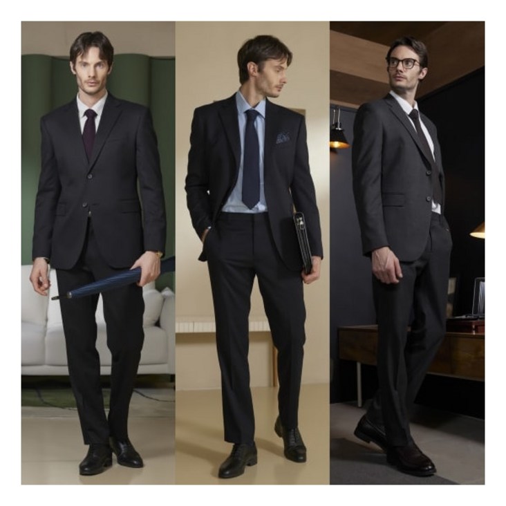 워모LUOMO ○ 워모 23FW 프리미엄 스트레치 수트 2 SET 자켓2종팬츠2