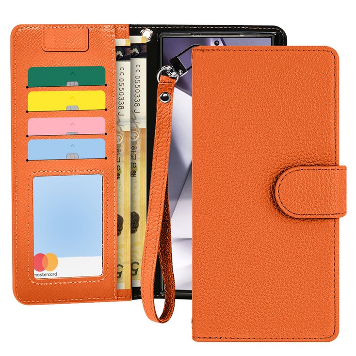 아이엔픽 오퍼컬 소가죽 지갑 스트랩 다이어리 휴대폰 케이스