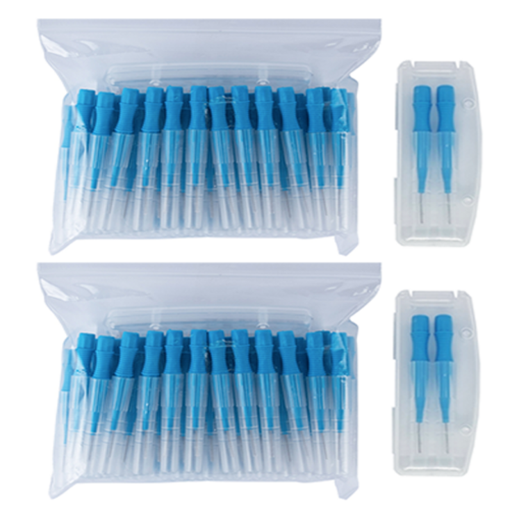 다덴 메디메이트 i형 치간칫솔 S  휴대용 케이스 2p, 1mm, 100개입, 1세트