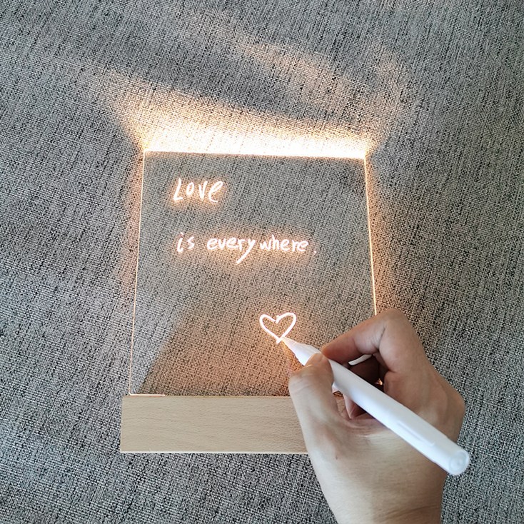 라도스트 아크릴 그리는 무드등 마카펜 펜슬, 혼합색상