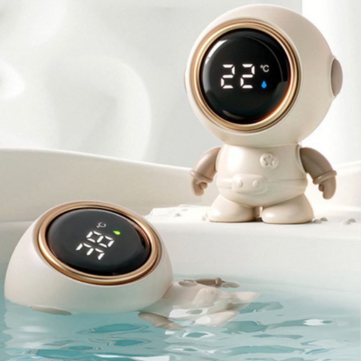 알로베베 아기 유아 목욕 물 온도측정 우주인 탕온도계 KC인증, 혼합색상 - 투데이밈