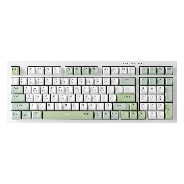 지클릭커 오피스프로 사일런스 M RGB 무소음 방수 98키 무선 블루투스 키보드, Greenwich RC1, WK50, 제조사축 지클릭커 오피스프로 사일런스 M RGB 무소음 방수 98키 무선 블루투스 키보드, Greenwich RC1, WK50, 제조사축