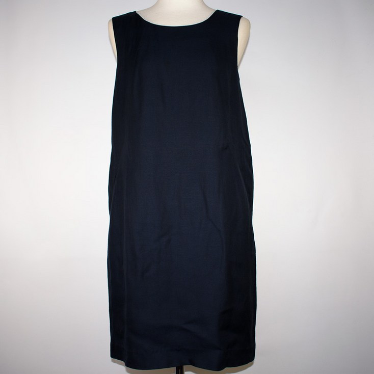VALENCIA 네이비 린넨레이온 민소매 원피스 85 여성 WOP1443 빈티지테크