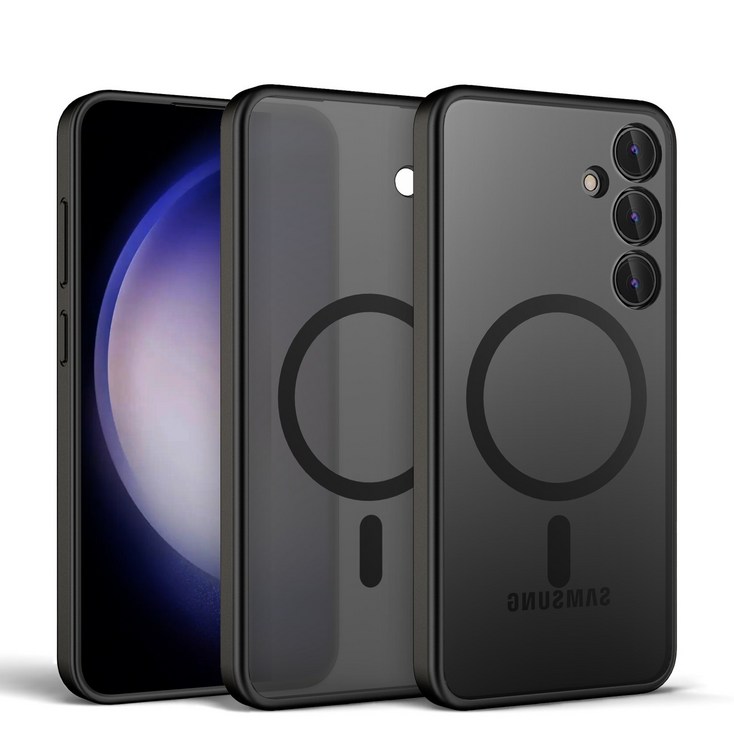 갤럭시 S24 울트라 투명 맥세이프 메탈링 무선 충전 독일 바이엘 소재 케이스 HYUTMC