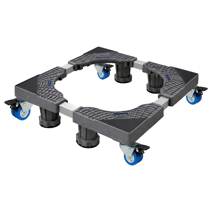 싱글 강화 프레임 세탁기 받침대  이동식 바퀴 높이조절 드럼 통돌이 건조기 소음차단, 1개, NZSGR4GRAY