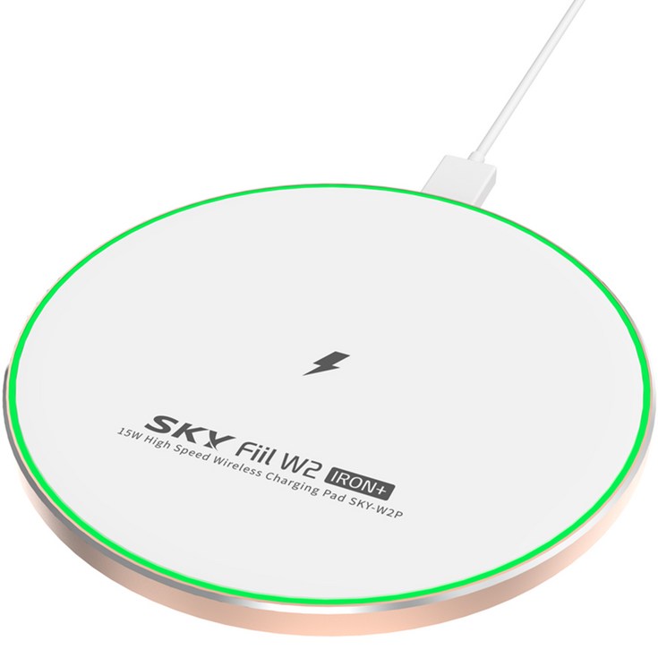 스카이 필 W2 아이언 플러스 15W 고속 무선 충전기 SKYW2P 스카이 필 W2 아이언 플러스 15W 고속 무선 충전기 SKYW2P