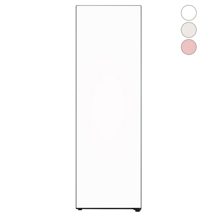 [색상선택형] LG전자 컨버터블 패키지 오브제컬렉션 냉동전용고 오토도어 글라스 324L Y322AA3, 크림 화이트, Y322GW3S