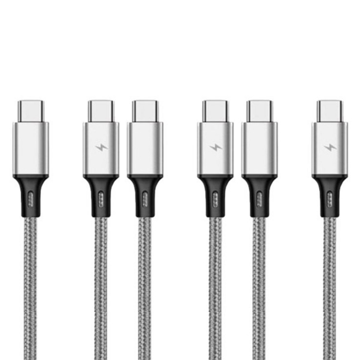 헬로젬 C to C PD 고속 충전 케이블 60W 60cm 1.2m 2m 3종 세트