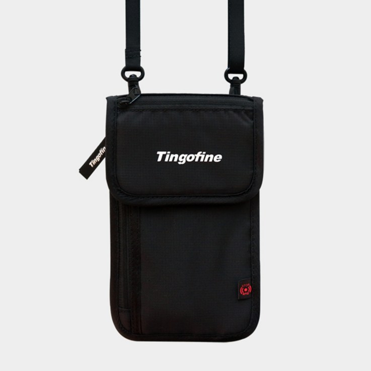 Tingofine 여행용 RFID 미니 도난방지 전대 여권가방