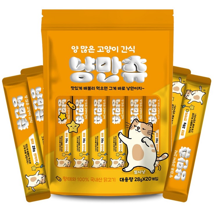 고반 양많은 고양이 짜먹는 간식 냥만츄, 28g, 60개입, 황태 고반 양많은 고양이 짜먹는 간식 냥만츄, 28g, 60개입, 황태