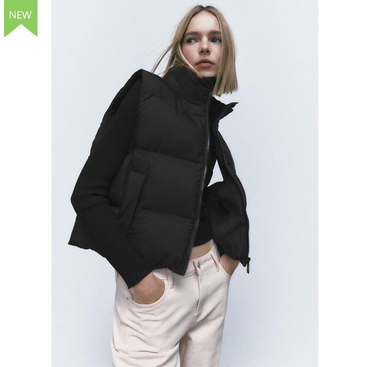 ZARA 자라 숏 패팅 베스트 조끼
