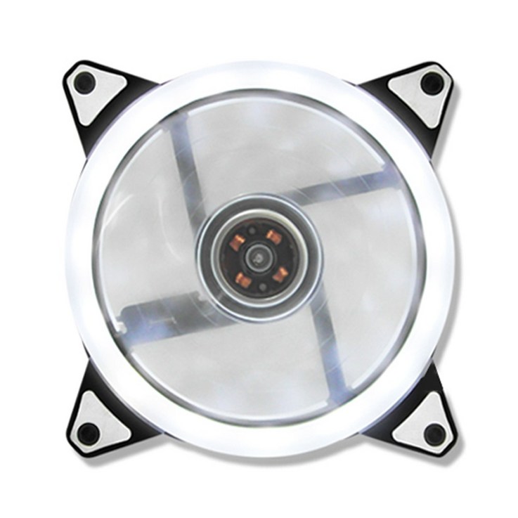 컴퓨터 120MM 화이트 15 LED PC 쿨러 저소음 냉각 팬