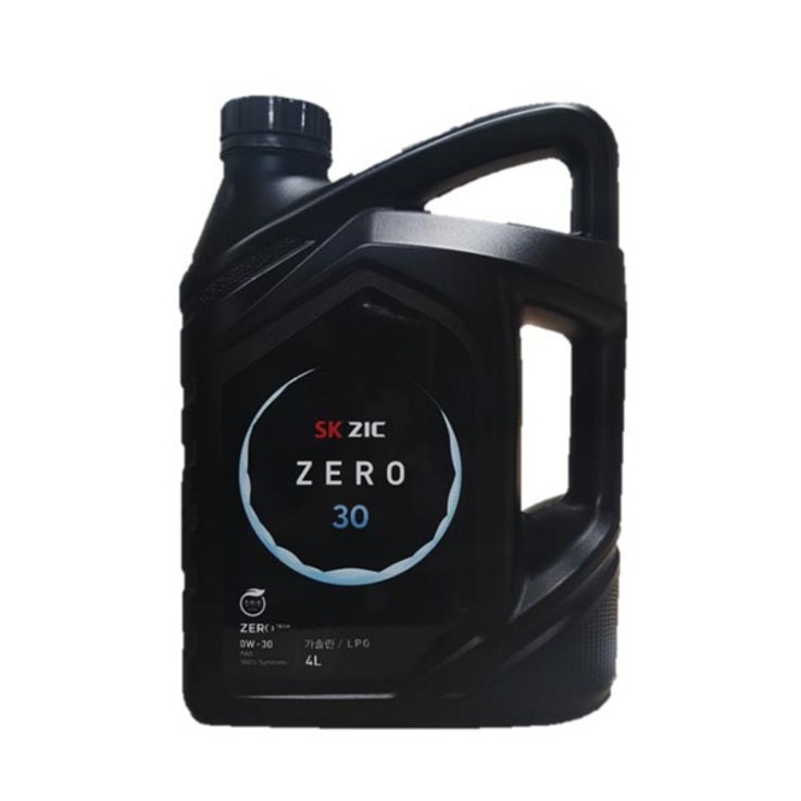 ZIC ZERO 0W30 4L 가솔린 엔진오일, 1개, 지크 ZERO 0W30(가솔린)_4L, 0w30
