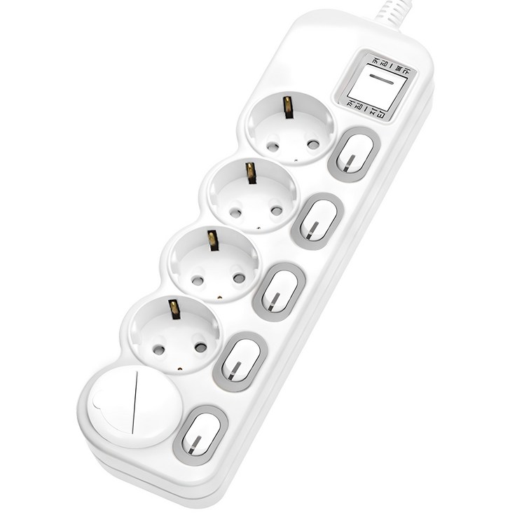 에코파워탭 LED 개별 과부하차단 멀티탭 전선형 5구 EPML305SS 안전커버 랜덤발송, 1.5m, 혼합색상, 1개 에코파워탭 LED 개별 과부하차단 멀티탭 전선형 5구 EPML305SS 안전커버 랜덤발송, 1.5m, 혼합색상, 1개