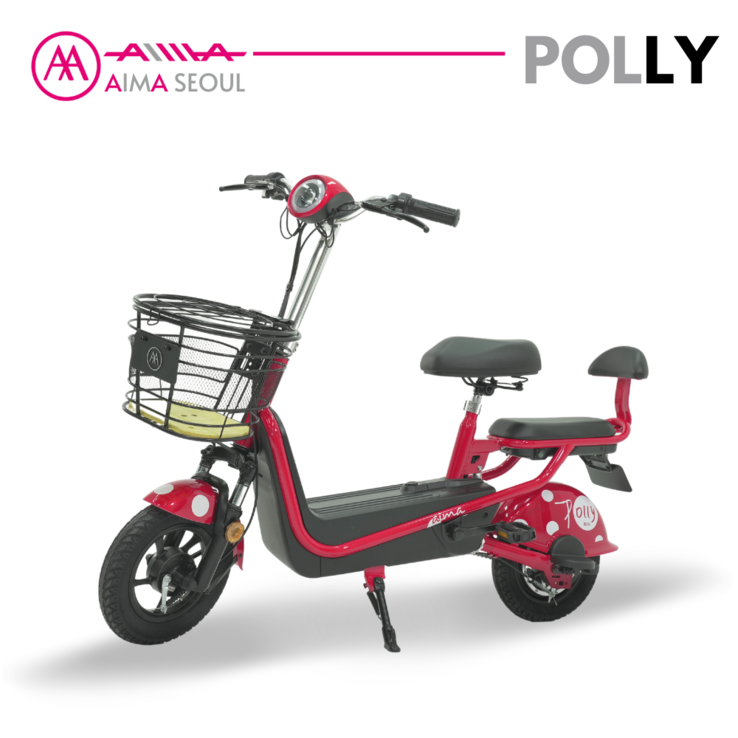 아이마 폴리POLLY 전기자전거 48V 12Ah 240W의 부담 없는 사이즈와 디자인