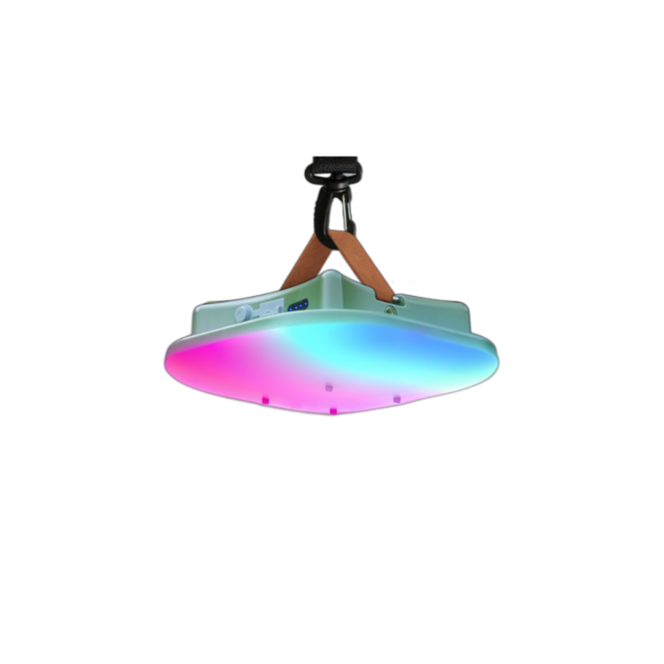 생활속으로 MOSLIGHTING 캠핑등 LED 15600mah 80w 무선 캠핑 랜턴 낚시등, 1개, 초록