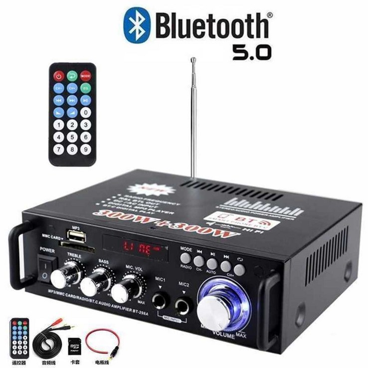 블루투스 HIFI 증폭기 BT298A A블랙 18×13.6×5.5cm 블루투스 HIFI 증폭기 BT298A A블랙 18×13.6×5.5cm