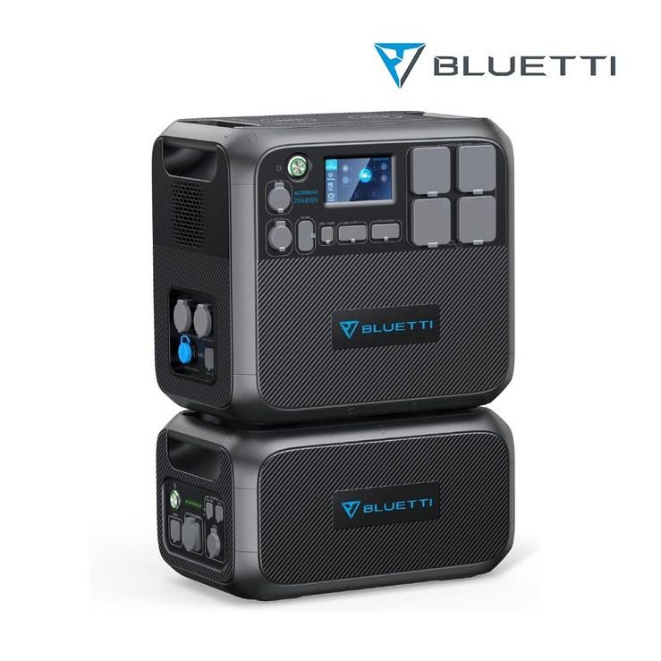 BLUETTI 블루에티AC200MAX+B230 확장형 파워뱅크세트 4096Wh초대용량 확장형 보조배터리 가정비상용 캠핑차박용 앱제어, AC200MAX+B230, 단일색상