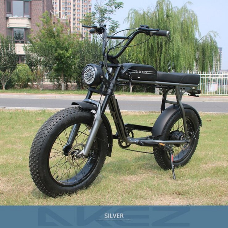 전기자전거 전기자전거렌탈 전기 자전거 4.0 지방 타이어 48V1500W 전자 듀얼 배터리, 18ah 남성 오토바이 6