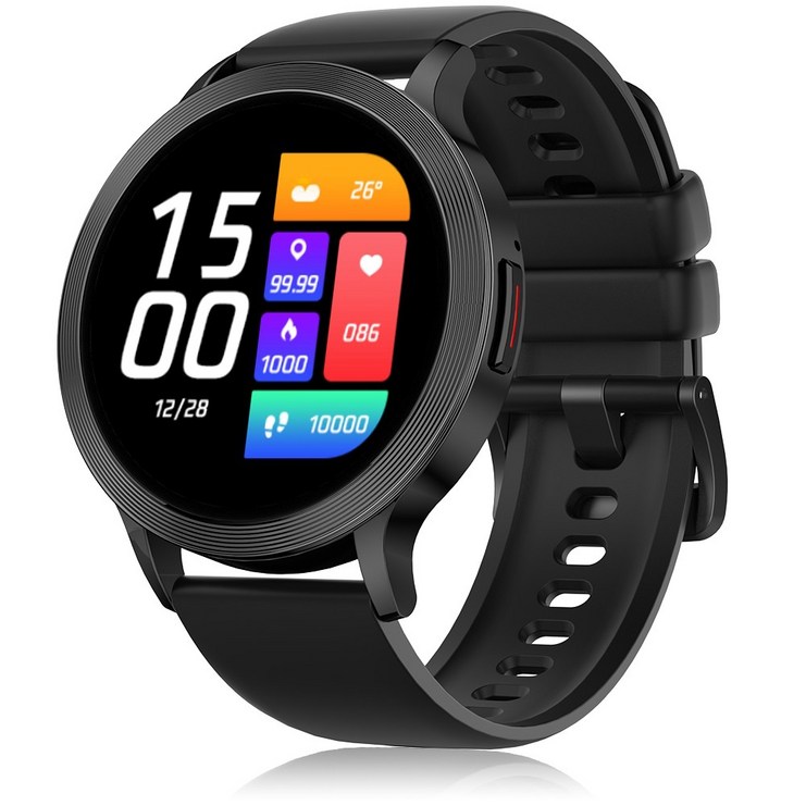 블루투스 통화가능 스마트워치 S5 GPS 1.39인치 갤럭시아이폰 호환, GPS  블루투스, 39mm, 블랙
