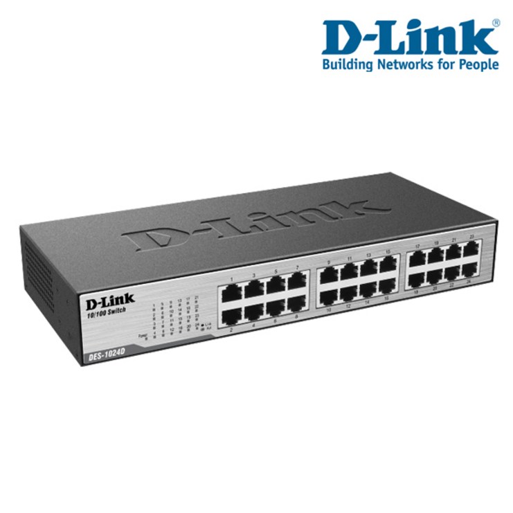 [천]D-Link 디링크 DES-1024D 10/100Mbps 24포트 스위칭허브, 단일상품