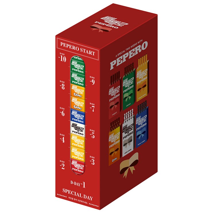 롯데웰푸드 오리지날 빼빼로 54g x 3p  아몬드 빼빼로 37g x 3p  초코필드 빼빼로 53g x 2p  크런키 빼빼로 39g x 2p  화이트쿠키 빼빼로 37g  초코쿠키 빼빼로 37g 세트