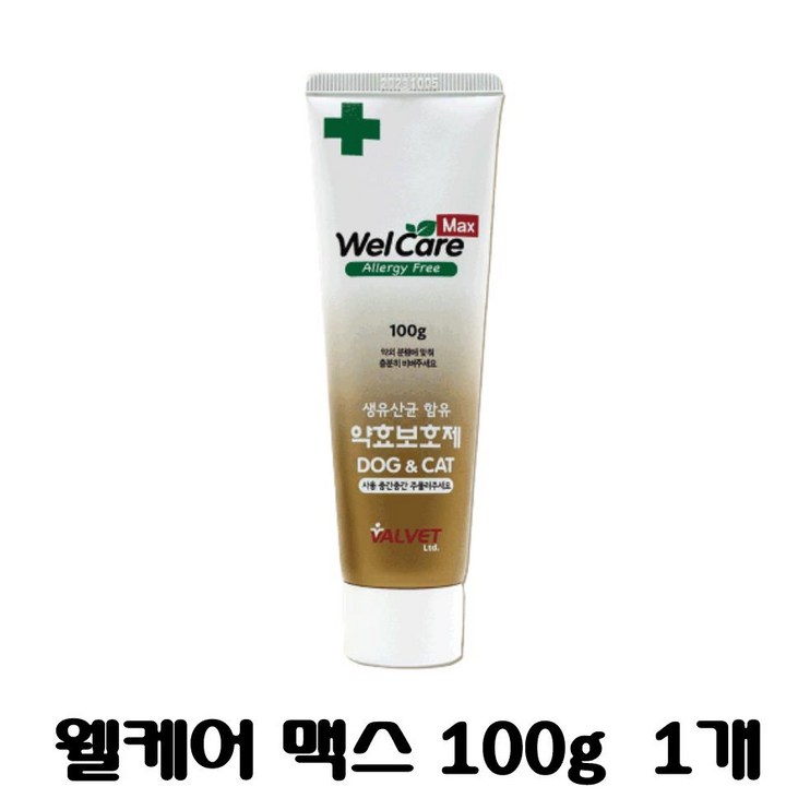 [웰케어/welcare] 웰케어 맥스 welcare max 알러지프리 100g 1개