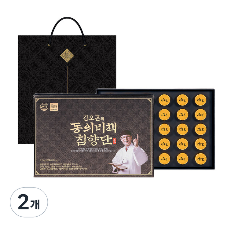 김오곤의 동의비책 침향단 30p  쇼핑백, 2개, 112.5g