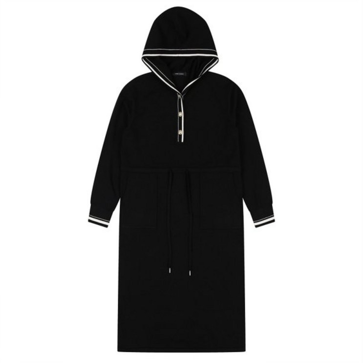 코데즈컴바인 코데즈컴바인 라인 배색 후드 니트 원피스 CJCKO001W9621437