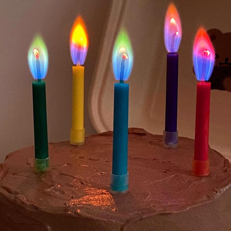 생일 무지개초 불꽃초 생일 파티 초 컬러 케이크 레인보우 캔들 촛불 양초 생일 무지개초 불꽃초 생일 파티 초 컬러 케이크 레인보우 캔들 촛불 양초