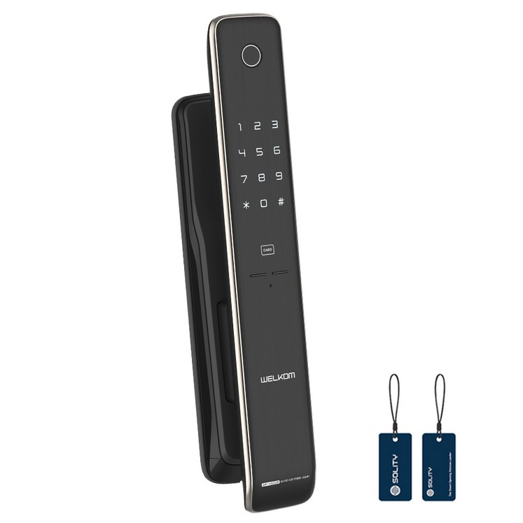 솔리티 웰콤 지문인식 푸시풀 도어락 WP4500B, WP4500B, 고객직접설치 솔리티 웰콤 지문인식 푸시풀 도어락 WP4500B, WP4500B, 고객직접설치