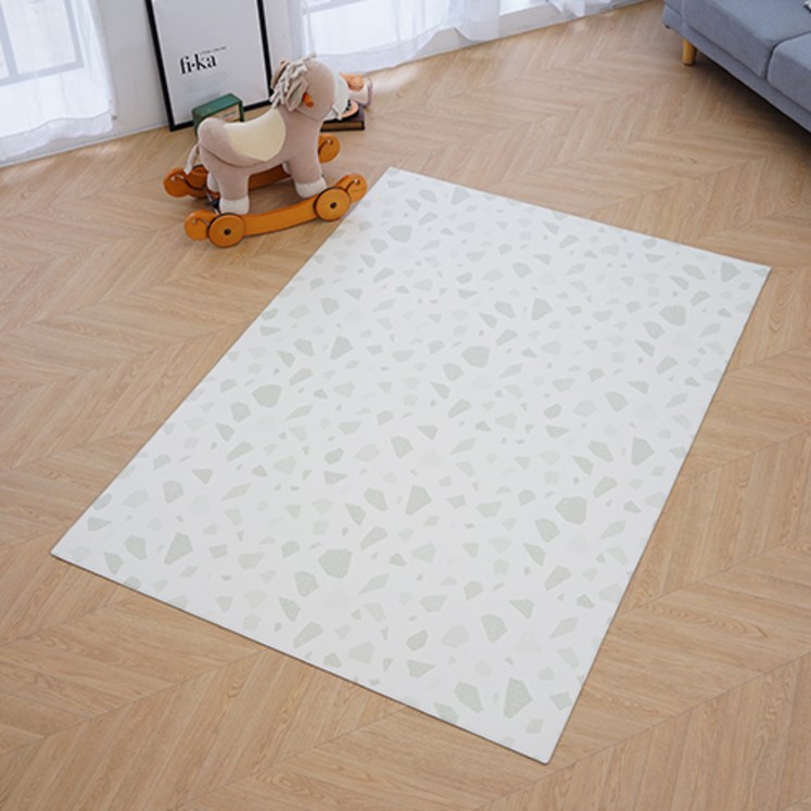 휴팡 강아지 미끄럼방지 PVC 사각형 매트 4T, 테라조 휴팡 강아지 미끄럼방지 PVC 사각형 매트 4T, 테라조