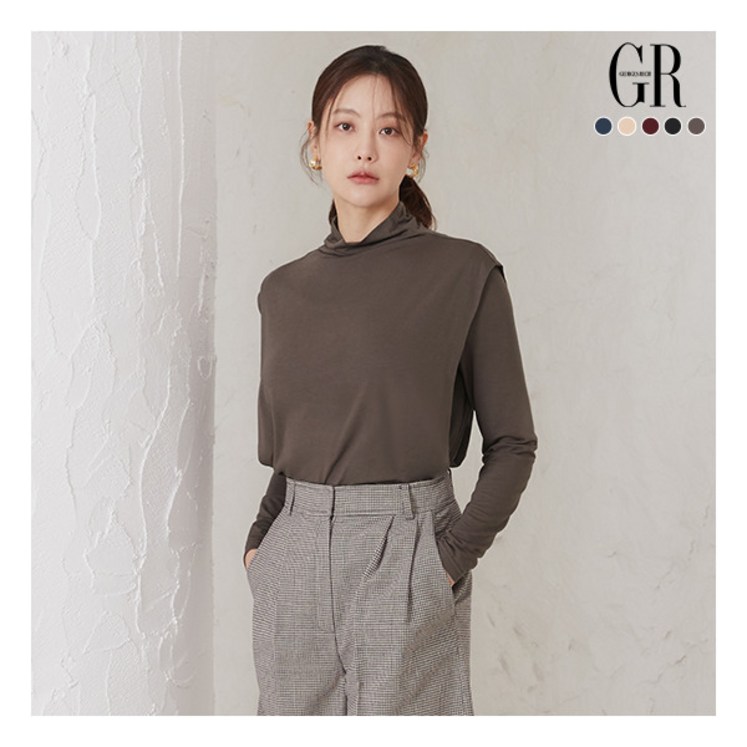 조르쥬 레쉬 24FW 모달 블렌디드 레이어드 티블라우스 5종