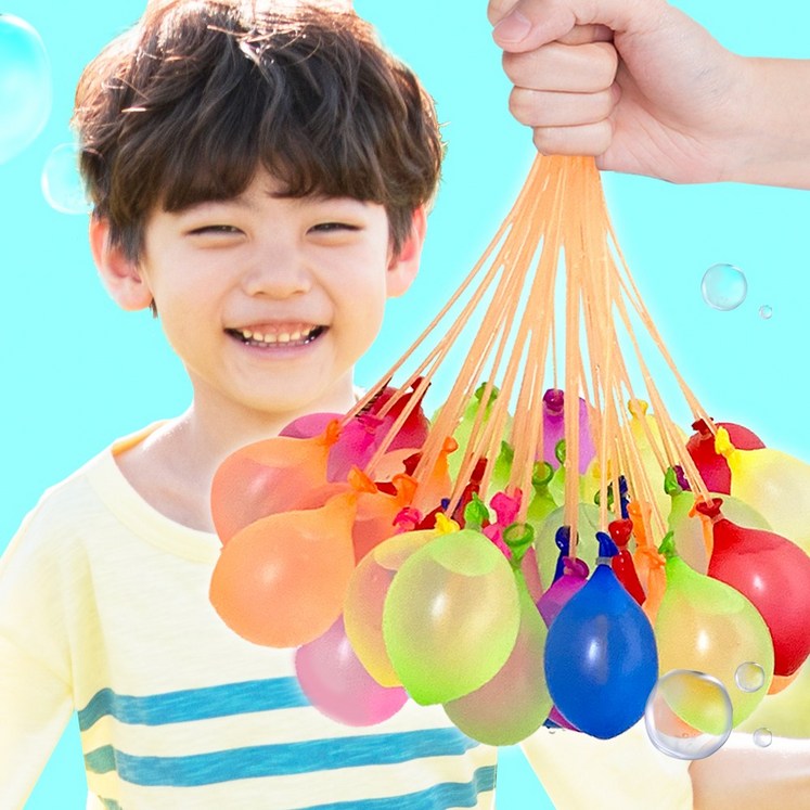 위트렌드 매듭 필요없는 다발 물풍선 물폭탄 제조기, 물풍선 제조기 1110개 10개세트 위트렌드 매듭 필요없는 다발 물풍선 물폭탄 제조기, 물풍선 제조기 1110개 10개세트