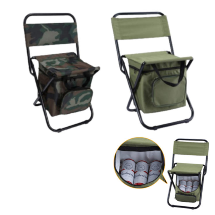 아이스백 일체형 휴대용 접이식 캠핑체어 낚시 등산 의자 간편한 미니 경량