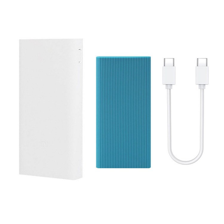 샤오미 5세대 고속충전 보조배터리 20000mAh  케이스  C to C타입 케이블 세트