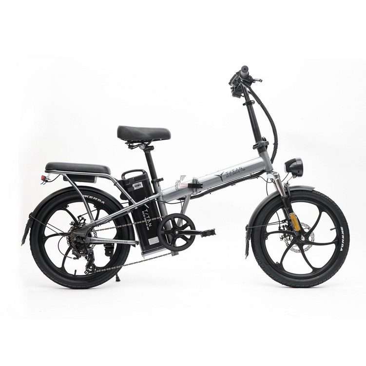 타이탄700 전기자전거 48v 13ah 21ah 500w 접이식 스로틀PAS겸용 자전거, 블랙