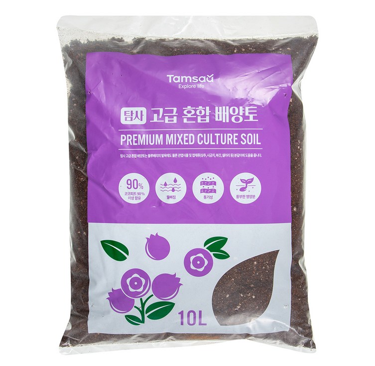 탐사 고급혼합 배양토 10L, 1개 탐사 고급혼합 배양토 10L, 1개