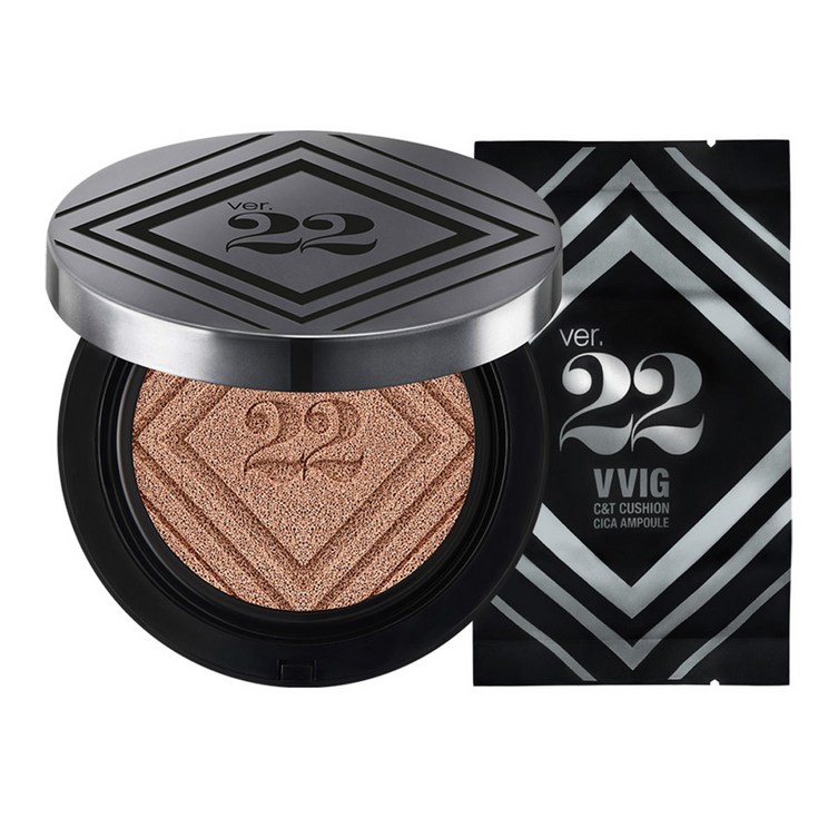 조성아22 씨앤티 대왕쿠션 시카 앰플  리필 세트 SPF50 PA, 1호 라이트베이지, 1세트