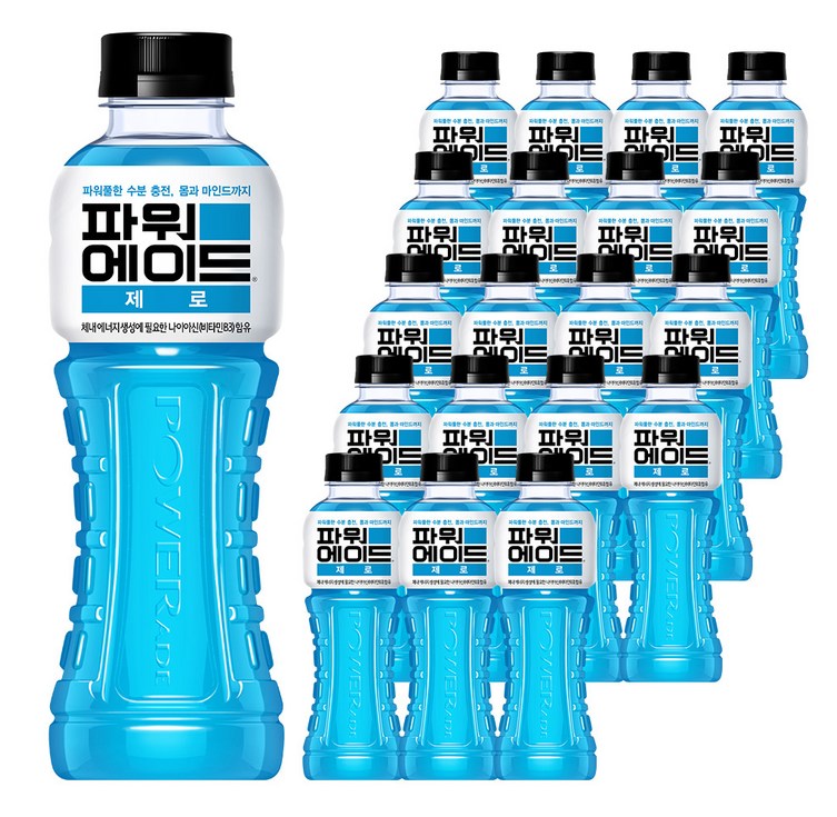 파워에이드 제로, 600ml, 20개