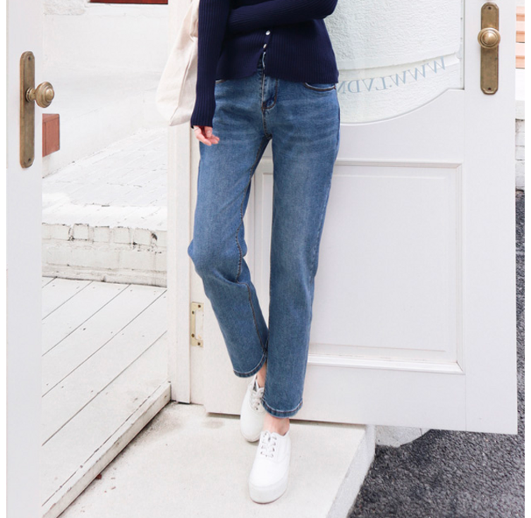 수비진 여성용 히든 밴딩 슬림 배기 팬츠 SP988