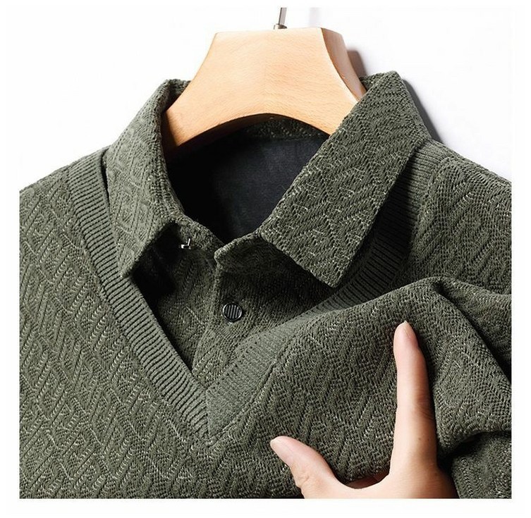 남성 니트 카라넥티