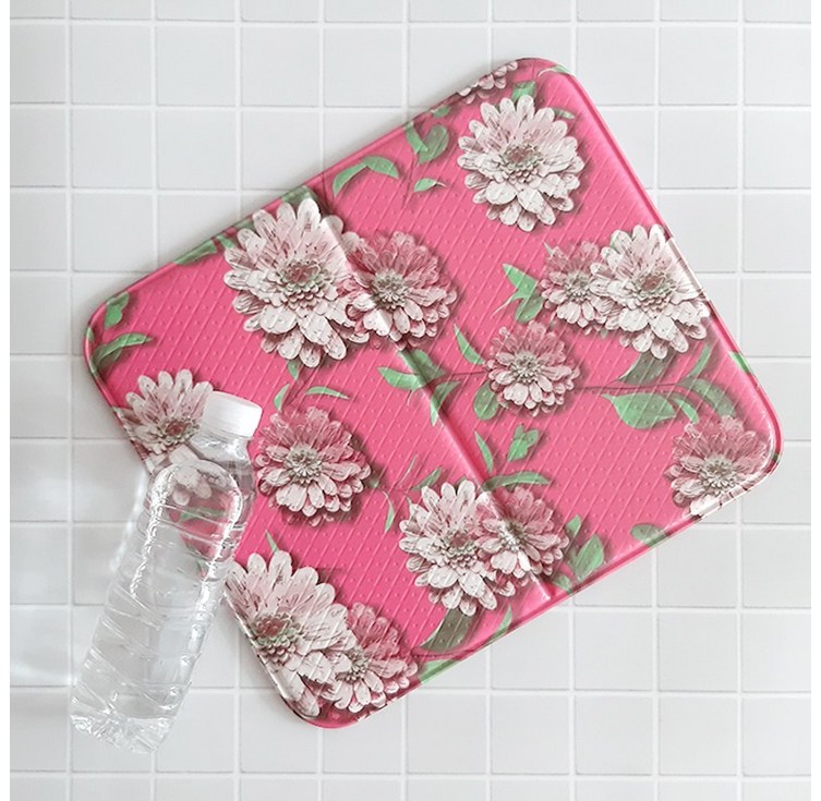 양면 3D 꽃방석 접이식 매트, 방수 캠핑 사우나 휴대용 방석