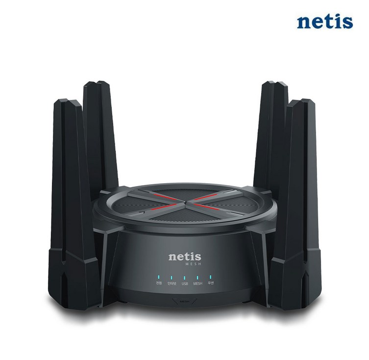 네티스 MEX6000 AX6000 MESH WIFI6 기가 와이파이 유무선 인터넷 공유기, 1개, 단일상품