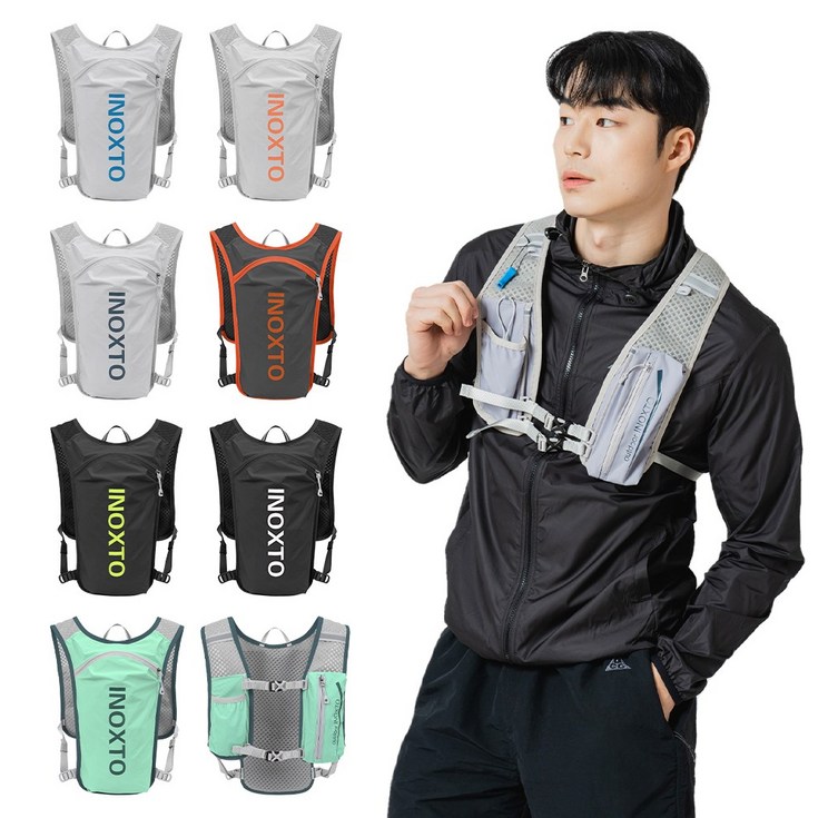 밀스펙 초경량 트레일러닝 조끼 베스트 등산가방 아웃도어 백팩 트래킹 마라톤, 블랙 화이트, 1개 밀스펙 초경량 트레일러닝 조끼 베스트 등산가방 아웃도어 백팩 트래킹 마라톤, 블랙 화이트, 1개
