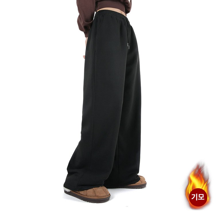 오버나인 여자 여성 겨울용 기모바지 숏롱 기장선택 기모 트레이닝 팬츠 바지